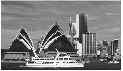 The Sydney Opera House, one of the most readily recognized  buildings in Australia.