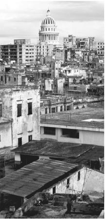 View overlooking Havana. Cuban cities are extremely overcrowded.
