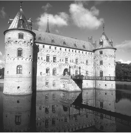 Egeskov Castle is a well-preserved example of Renaissance architecture in Denmark.