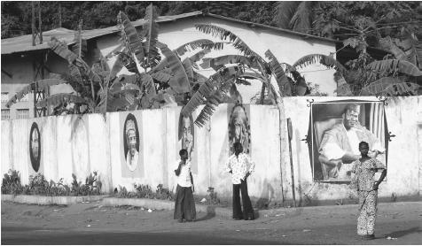 The Wall of Heroes in Conakry. Guinea's often tumultuous history has left a complicated legacy for its citizens.