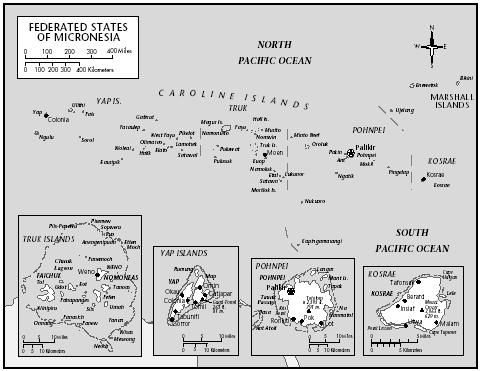 Federated States of Micronesia. by the sea. The sea and maritime themes 