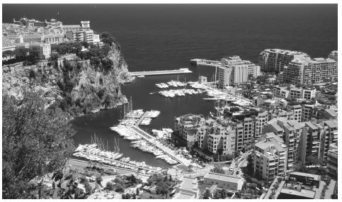 Scenic view of the Port of Fontvieille. Tourism is the major industry in Monaco.