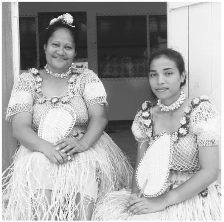 Performers from the Tokelau Islands wear traditional dress as they attend the South Pacific Arts Festival.