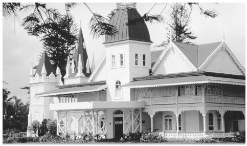 The royal palace in Nukualofa. Tonga is a constitutional monarchy.
