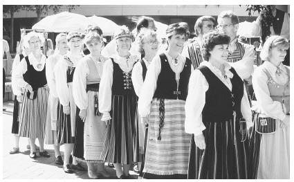 Traditional Finnish folk clothing often varies according to region.