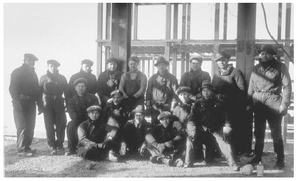 At the beginning of the century, many Iroquois were leaving the reservations for various job opportunities, such as these steel workers in 1925 New York City.