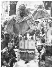 Three King's Day is a festive day of gift-giving in Spain and Latin American countries. This Three King's Day parade is being held in East Harlem in New York.